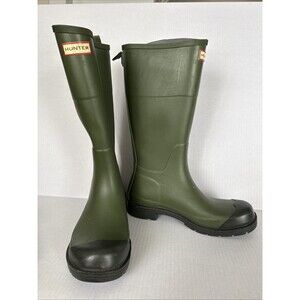Hunter Target Women's Tall Rain Waterproof Boots Hunter Green Color Size 9 US